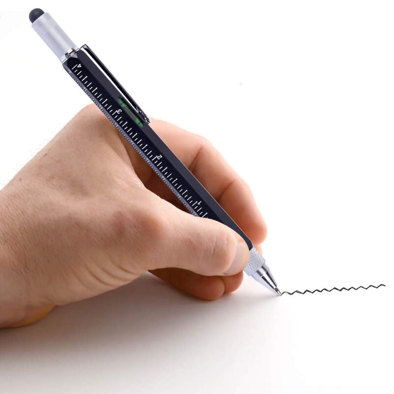 hongred Dad Gifts for Fathers Day, Hongred 6 in 1 Multitool Pen, Stocking Stuffers for Mens Gifts for Him Husband, Father's Day for dad, Birthday for Men, Tools Cool Gadgets,Office Gift - Image 5